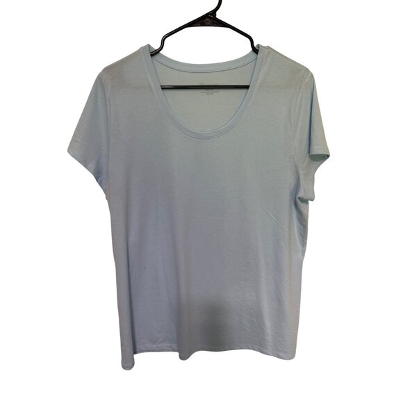 No Boundaries Short Sleeve Tee Light Blue Scoop Neck Jr XXXL (21) - Picture 1 of 4